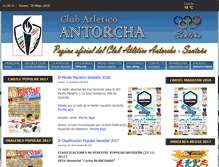 Tablet Screenshot of clubatleticoantorcha.com